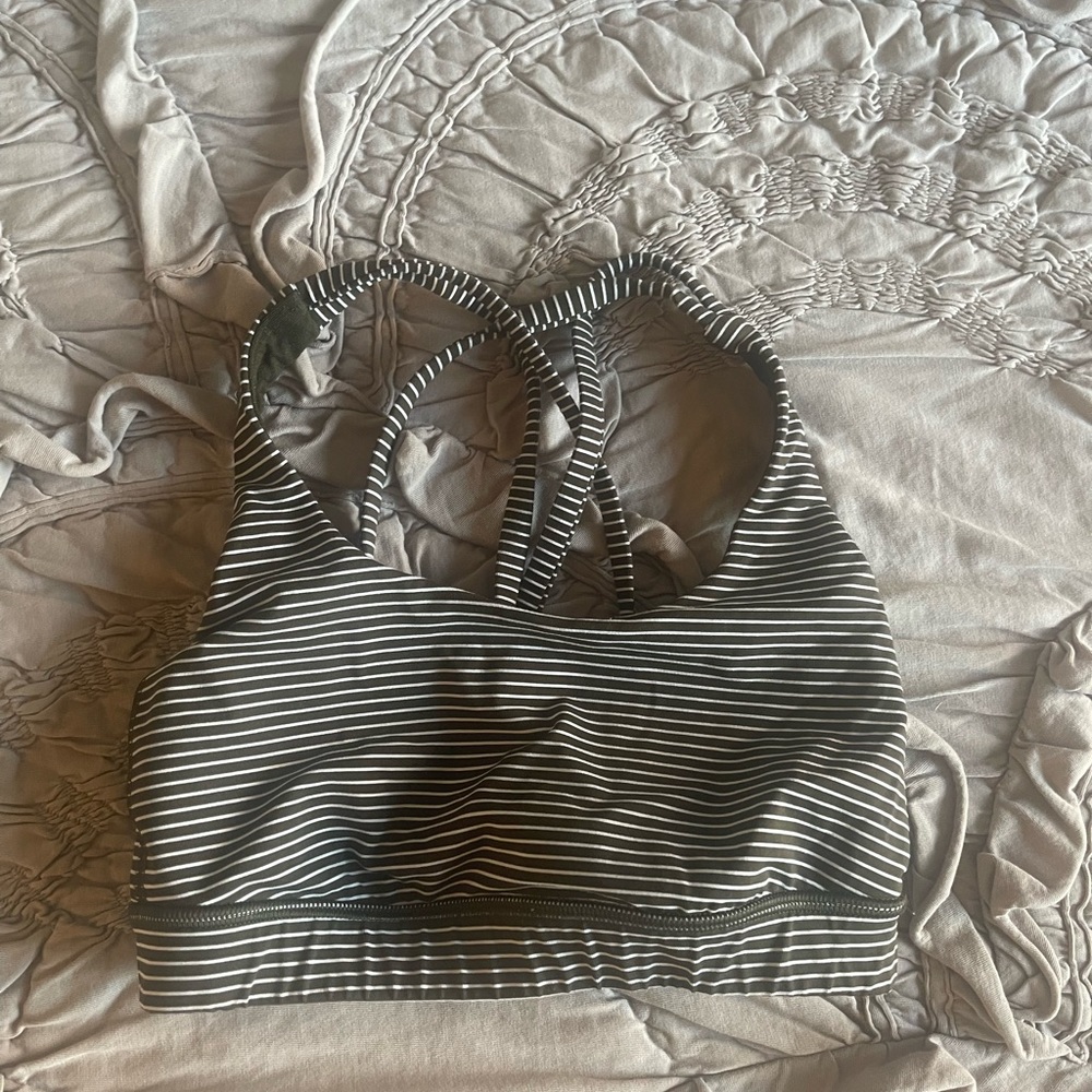 Lululemon sports bra olive size 2